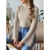 Women's Fall/winter Short Crop Casual Half Turtleneck Sweater