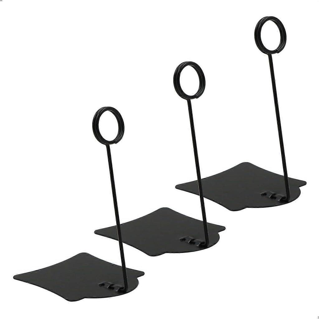 Photo Clip Holders - Black Food Holders for Prices, Table Numbers, Memo Cards, Supermarket Vertical Display of Cake Labels, Product Labels, 10 Pieces