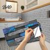 Waterproof Kitchen Backsplash Tiles 6Pcs Vintage Faux Stone Self?Adhesive Wall Tiles, Oil?Proof Moisture-proof Stickers for Bathroom Sticker, Peel