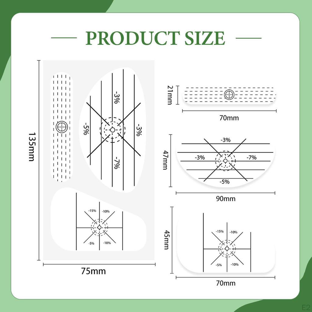 ,60 Pieces Tape Stickers Consistency Analysis Equipment Accessories