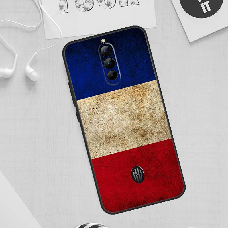 France National Flag Case For ZTE Nubia Red Magic 11 10 9 8 8S 9S 10S Pro Plus 6 7 6S 7S For RedMagic 10 Air Cover