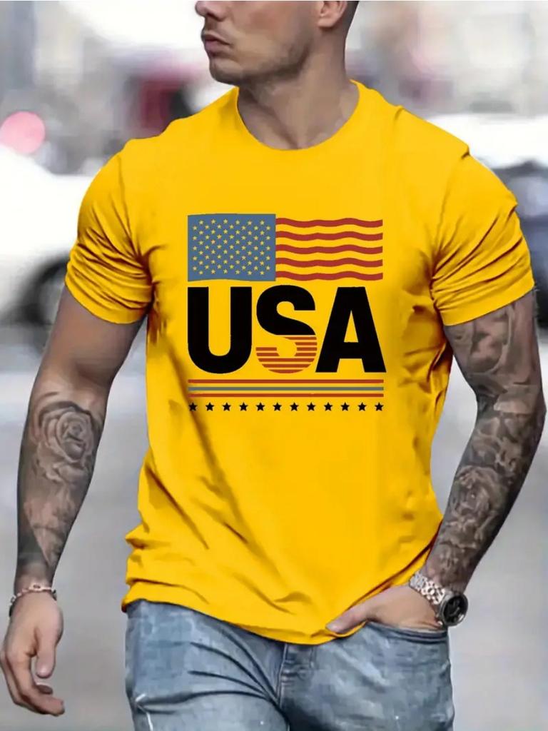 Летняя повседневная мужская футболка с модным принтом в виде букв и 3D-принтом, с круглым вырезом и коротким рукавом, свободная, удобная, с коротким рукавом