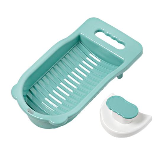 Доска для стирки одежды Мини-доска для стирки с ручкой Нескользящая конструкция Съемная одежда Моющееся нижнее белье Доска для стирки белья Принадлежности для ванной комнаты