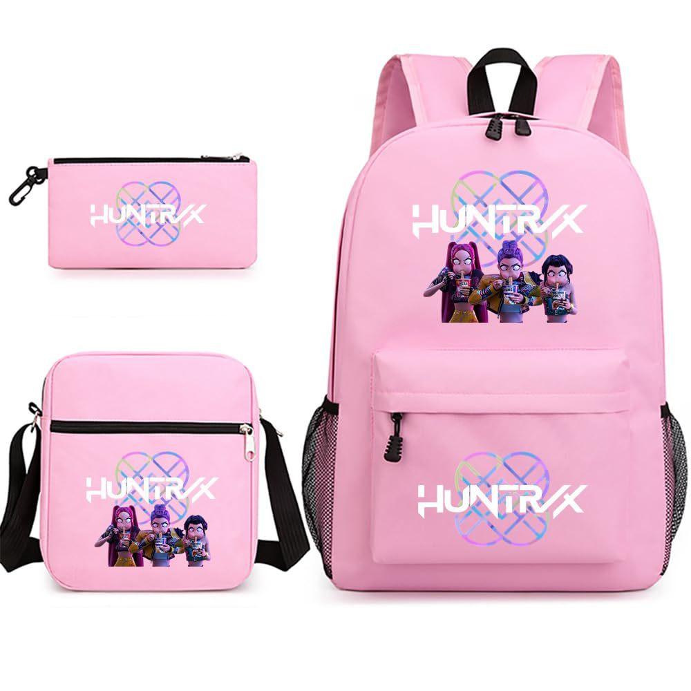 Animation Cartoon Children'S Backpack Leisure Pencil Bag Shoulder Bag Three-Piece Set, Primary And Secondary School School Bag