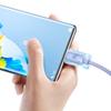 Kabel Usb Do Usb-C Baseus Crystal Shine, 5A, 1.2M (Fioletowy)