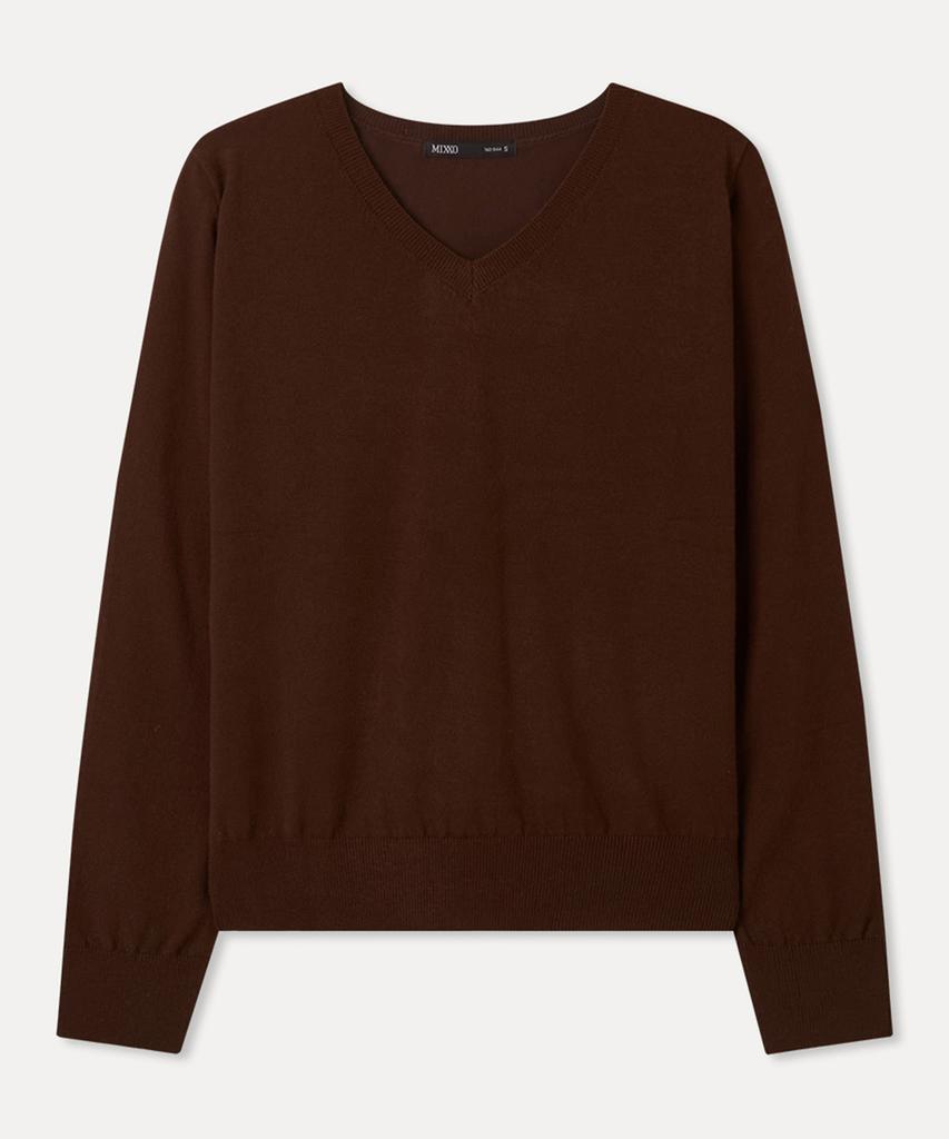 MIXXO [Основная коллекция] Пуловер с V-образным вырезом_Miwkag310T