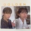 [Б/У] BTS Чонгук коллекционная карточка сольный альбом GOLDEN фотокарточка 2 штуки