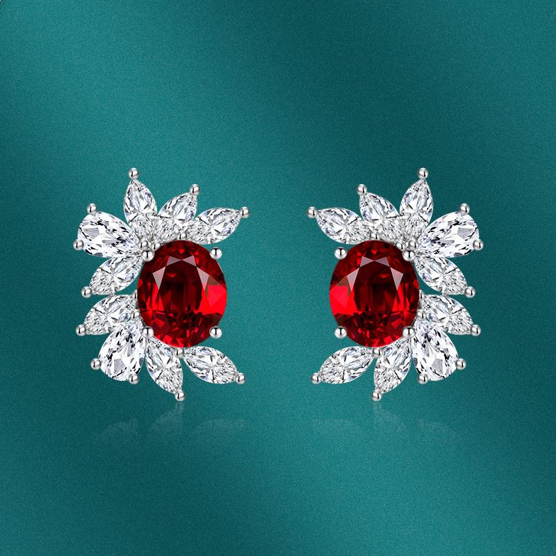 BELLA BOX Роскошные женские серьги-капли, модные нерегулярные овальные серьги с конским глазом, подарок на свадьбу, помолвку и вечеринку