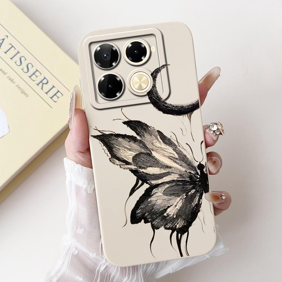 Чехол для Infinix Note 40 Pro Plus Note40 X6853 Чехол Цветок Мягкий Силикон Funda для infinix Note 40Pro X6852 Ударопрочный Capa