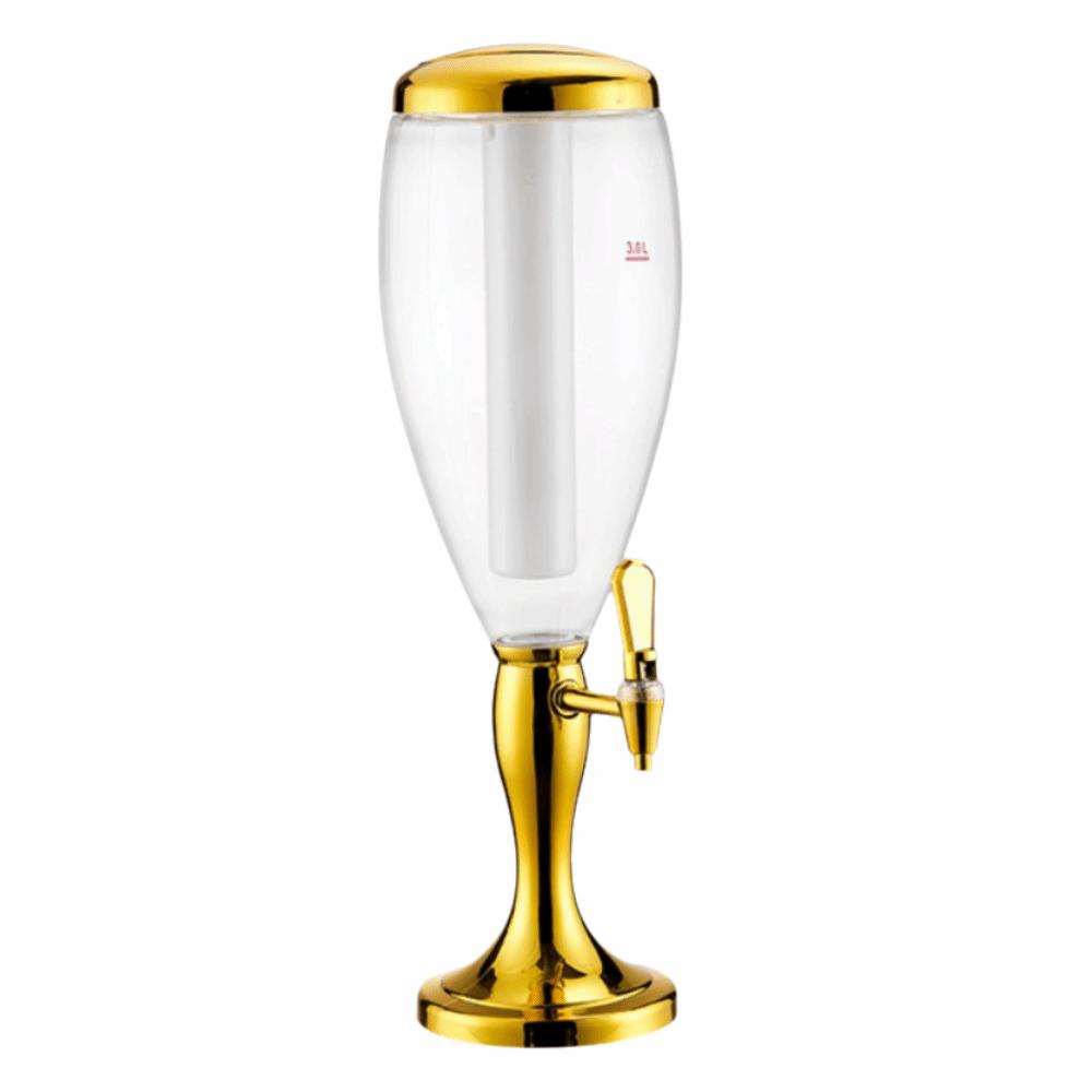 with Icicles Beer Dispenser Dual-Head Faucet Beverage Machine Creative Drink Holder Hotel Use