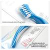 1Pc Denture Cleaning False Teeth Brush Dual Heads Gum Cleaner Oral Orthodontic Braces Descaling Handle Reusable Care Supplies