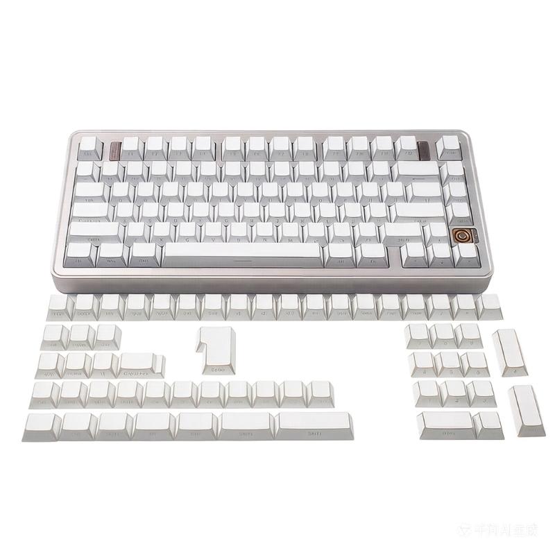 137 клавиш PBT Double Shot Боковая печать Колпачки для клавиш Для 61 64 68 75 84 87 96 98 100 104 108 клавиш Механическая клавиатура Боковая подсветка