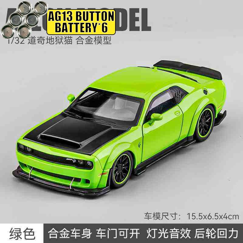 1:32 Dodge Challenger Srt Hellcat Widebody Легкосплавный Металлический Литой Модель Автомобиля Домашний Декор Коллекционные Предметы Подарки на День Рождения Для Друга