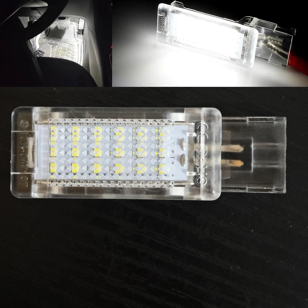 CANbus Белый Синий Для Seat Ateca Alhambra Skoda Superb Rapid VW Passat B6 B7 Golf 5 6 Caddy Светодиодная подсветка пространства для ног Лампы перчаточного ящика