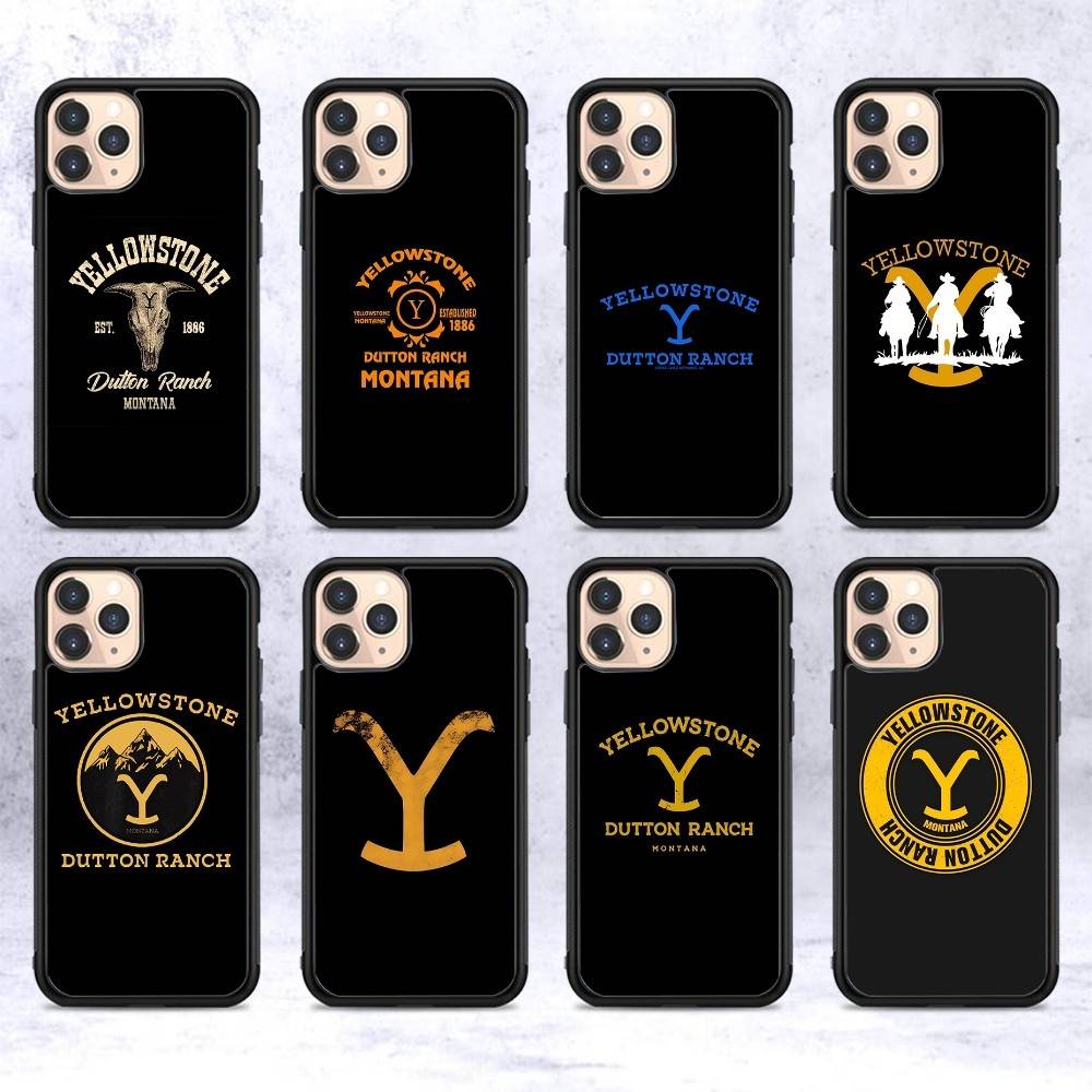 Popular Y-Yellowstone D-Dutton R-Ranch Phone Case For iPhone 16 Pro Max 15 14 Plus 14 13 12 11 17 PC+TPU Cases Back Cover