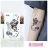 Women Sexy Temporary Tattoo Stickers Black Roses Pattern Full Flower Design Used for Arm Body Art Big Large Fake Tattoo Stickers