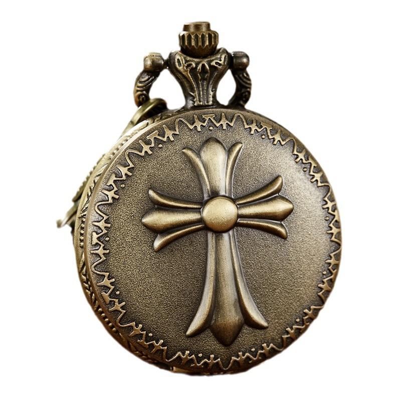 Ретро классические карманные часы Cross Quartz мужские и женские аксессуары карманные часы