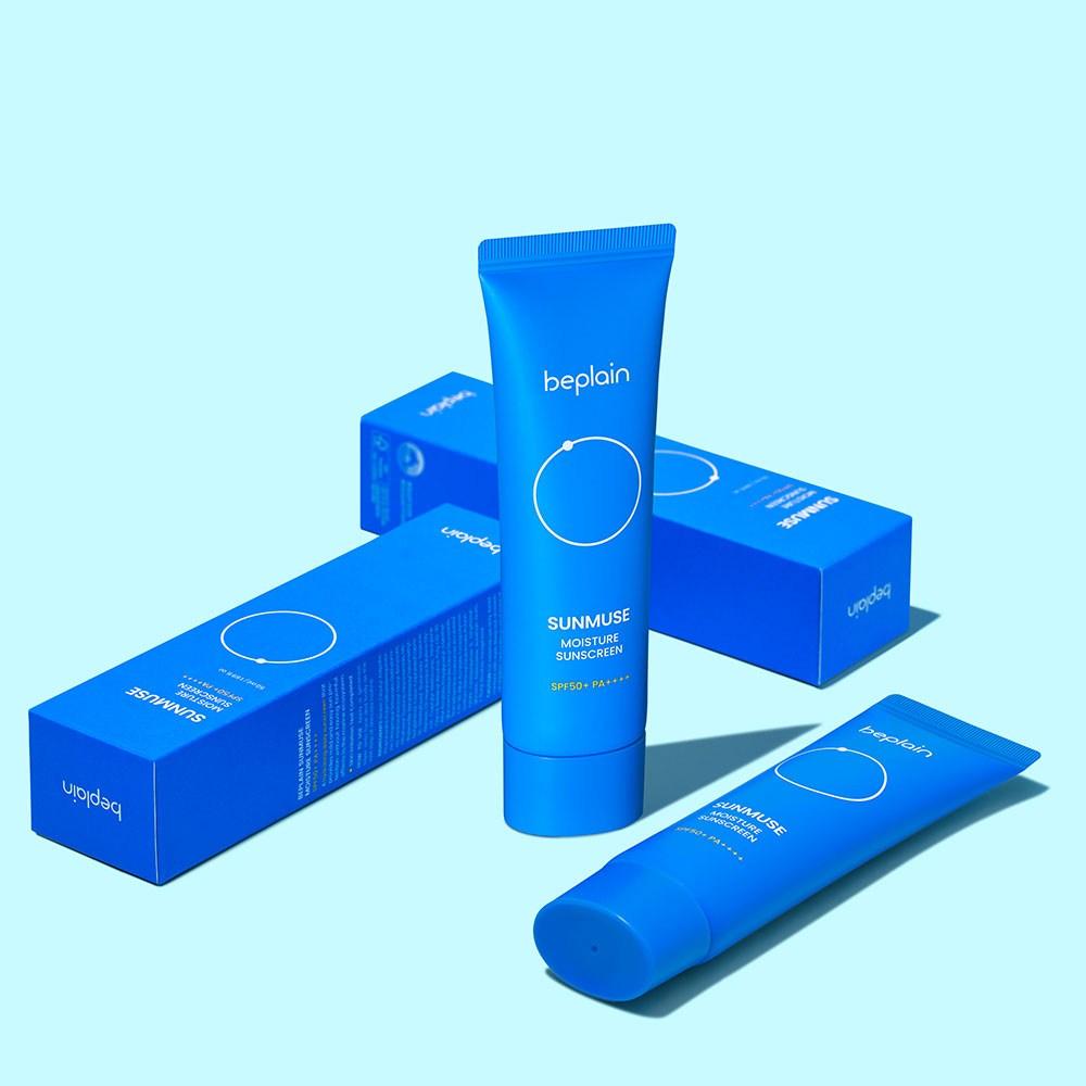BEPLAIN Увлажняющий солнцезащитный крем Sunmuse SPF50+ PA++++, 50 мл, 2 шт.