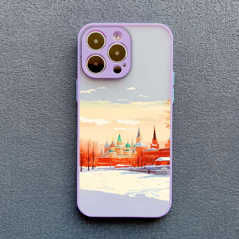 Всемирно Известная Архитектура Пейзаж Чехол для Телефона Для iPhone 16 15 Pro Max 14 13 12 11 Pro Max Mini X XS XR 7 8 Plus SE2 Чехлы