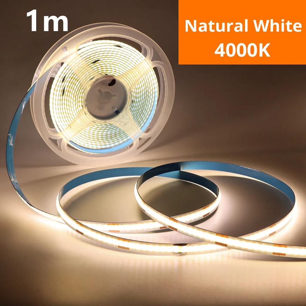 COB Light LED Strip 5V Diode DIY Lamp Tape USB Гибкая лента Сенсорный датчик управления Диммер Линейное освещение 320LED Высокая плотность
