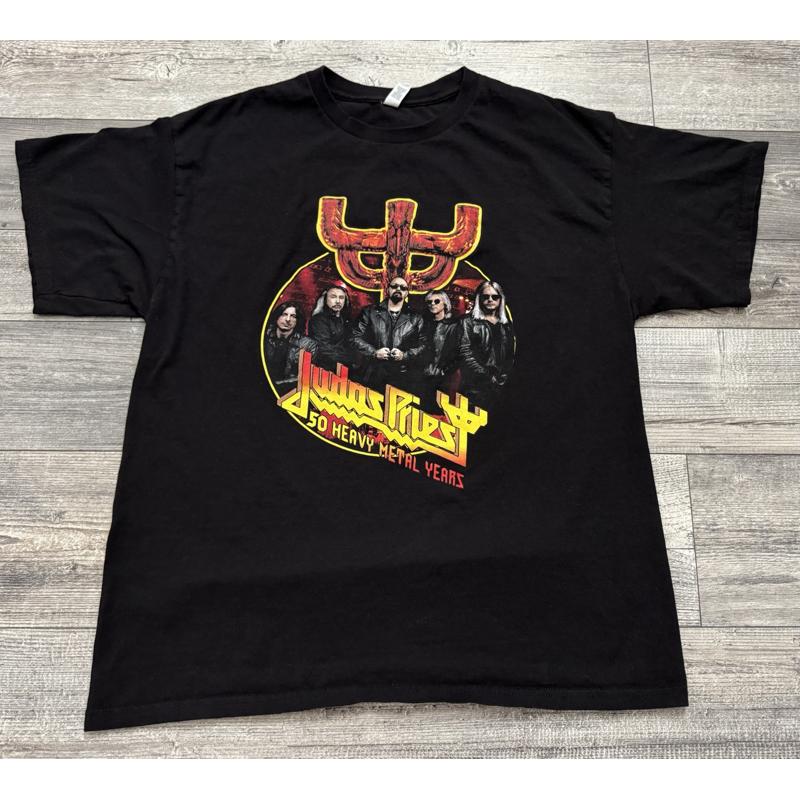 Judas Priest Band Shirt Unisexs Size Xl 50 Metal Years 2022 Tour Rock Music Tee