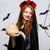 Костюм на День Мертвых Костюм Сахарный Череп Цветочные Ободки Рыболовные Чулки до Бедра Перчатки Розы Временная Татуировка