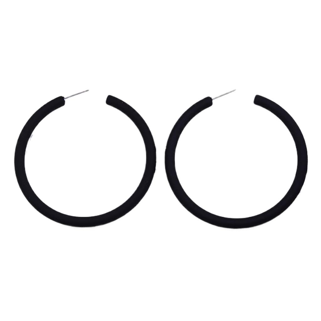 Элегантные круглые серьги-кольца, переносные серьги, модные серьги с акриловой текстурой, подходящие для повседневных или официальных случаев