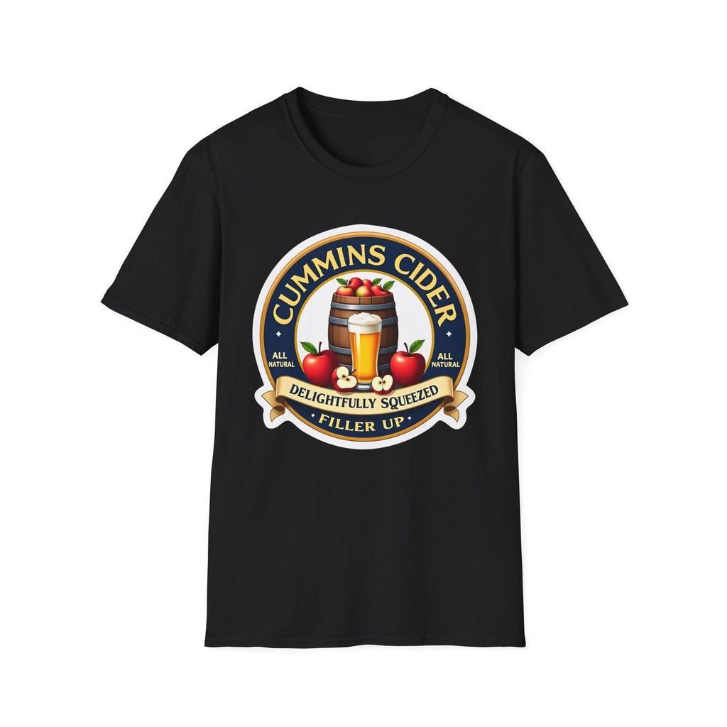 Cummins Cider Barrel Logo T-Shirt | Apple Cider Graphic