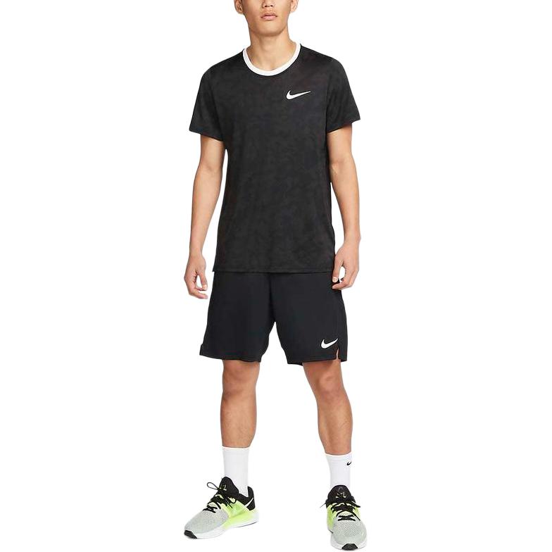 Nike Футболки Мужские Черные С Круглым Вырезом Умеренный Прямой Крой DM6477-010