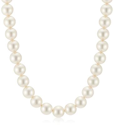 Ожерелье из ракушки miwaki Shell Pearl, шкатулка для украшений с магнитной застежкой, сделано в Японии, белое серебро, n3647, 10 мм, 42 см, для женщин