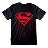 SUPERMAN Unisex Adult Dripping Logo T-Shirt