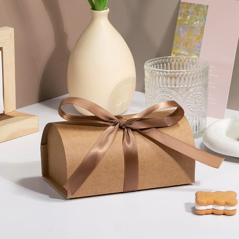 20 шт. Бумажные подарочные коробки с лентой Полукруглые подарочные коробки Коробка для упаковки подарков Складная подарочная коробка для мыла Изделия ручной работы Украшение Подарочная упаковочная коробка