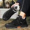 Новые модные мужские зимние плюшевые ботинки из искусственной кожи, зимние ботинки с подкладкой, утолщенные, водонепроницаемые, повседневные мужские кроссовки для походов на открытом воздухе