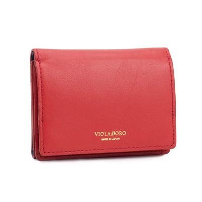 VIOLADORO PORTA Кожаный кошелек тройного сложения Porta [Violadoro] (RED)