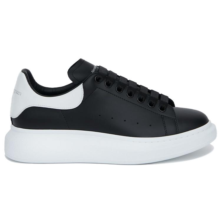 Alexander Mcqueen Кроссовки 'Black White' Оверсайз Мужские 553680WHGP51070