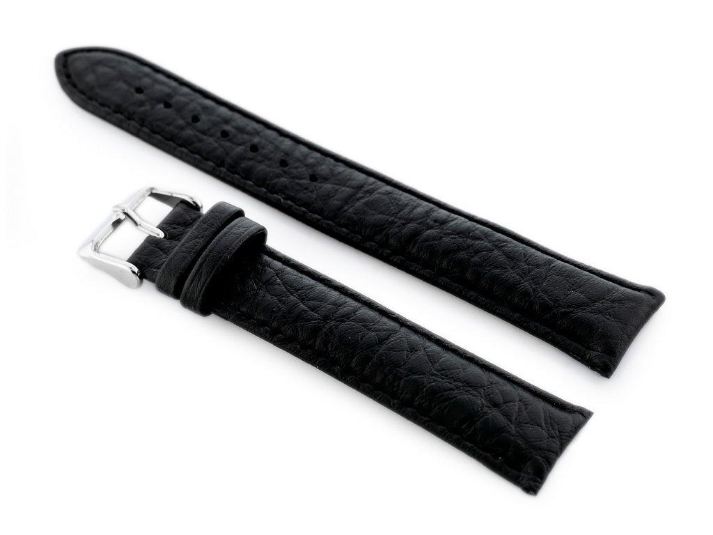 Pasek Skórzany Do Zegarka W05Xl Czarny - 22Mm