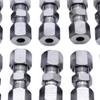 Threads Brake Line Fittings 3/16 Inch 10Pcs Fittings Assortment Compression Union Fit for 3/16 Inch Tube 4.75mm Brake