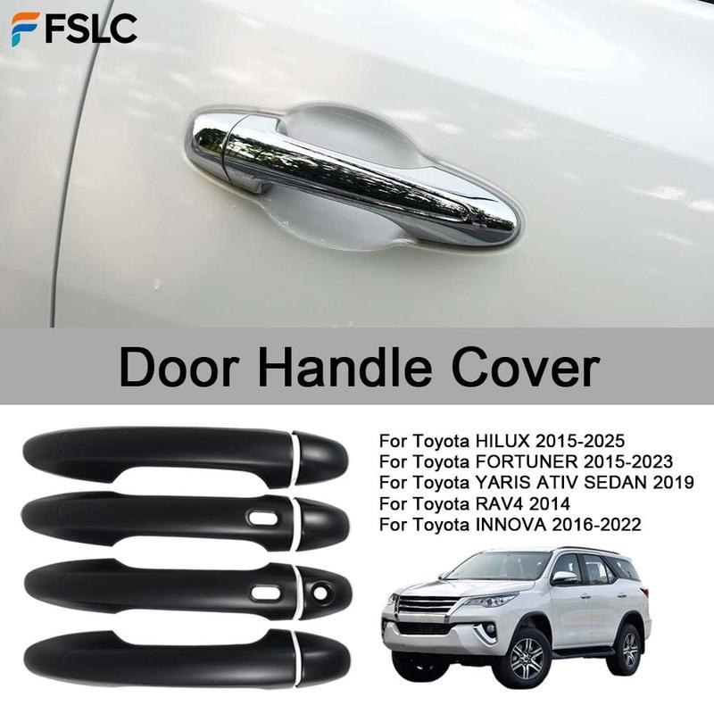 Car Decoration Door Handle Cover For Toyota HILUX FORTUNER YARIS ATIV SEDAN RAV4 INNOVA 2014-2025 Car Styling Upgrade