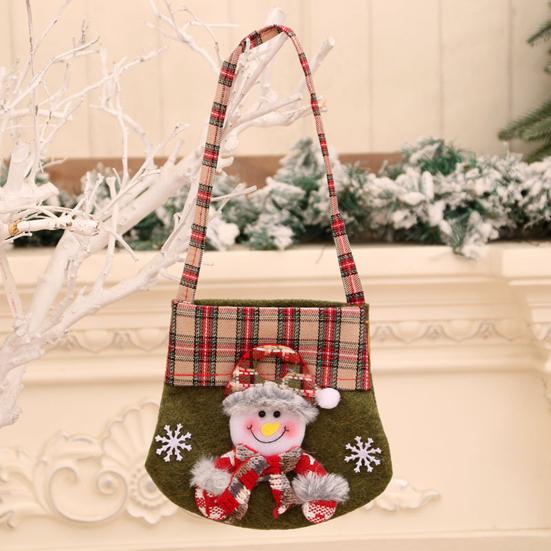 Christmas Candy Bag Exquisite Cartoon Santa Gift Bags Festive Handbag for Party Presents Decorations