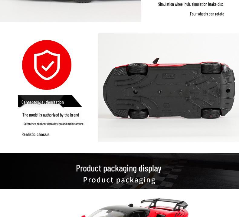 Ббураго 1:24 Модель спортивного автомобиля Ferrari SF90 XX Stradale - Отделка из сплава Подарок