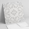 Pack of PVC Tiles with Pattern for Living Room Self-Adhesive Floral Pattern with Details 9x30x30 cm