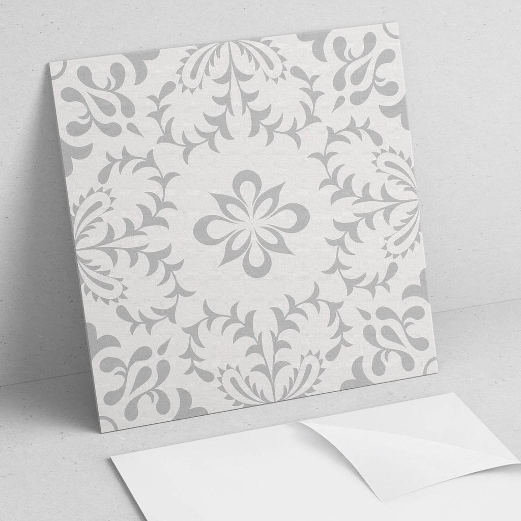 Paczka Kafelków Pcv Z Wzorem Do Salonu Samoprzylepne Wzór Florystyczny Z Detalami 9X30X30 Cm