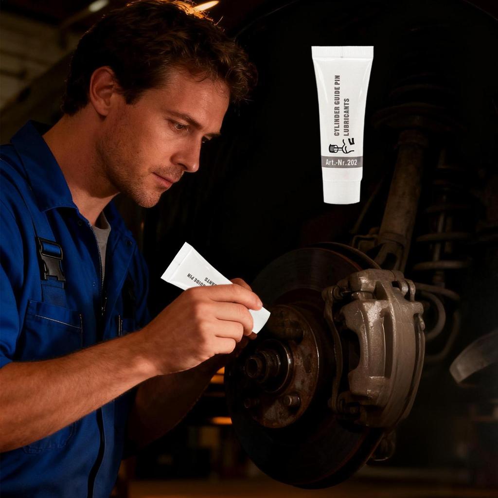 10г Смазка для тормозов Паста для направляющих пальцев цилиндра Смазка для тормозных колодок для двери гаража автомобиля велосипеда подшипника колеса тормоза искры трека