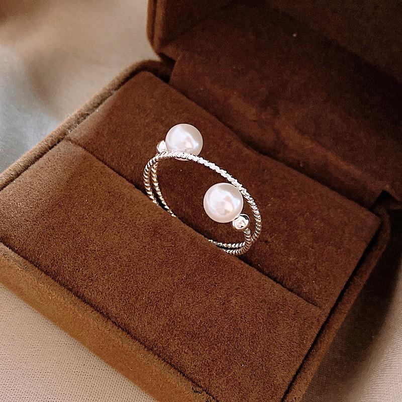 Геометрическое кольцо Xiaohongshu Кольцо на указательный палец Высококлассная бижутерия Женщины