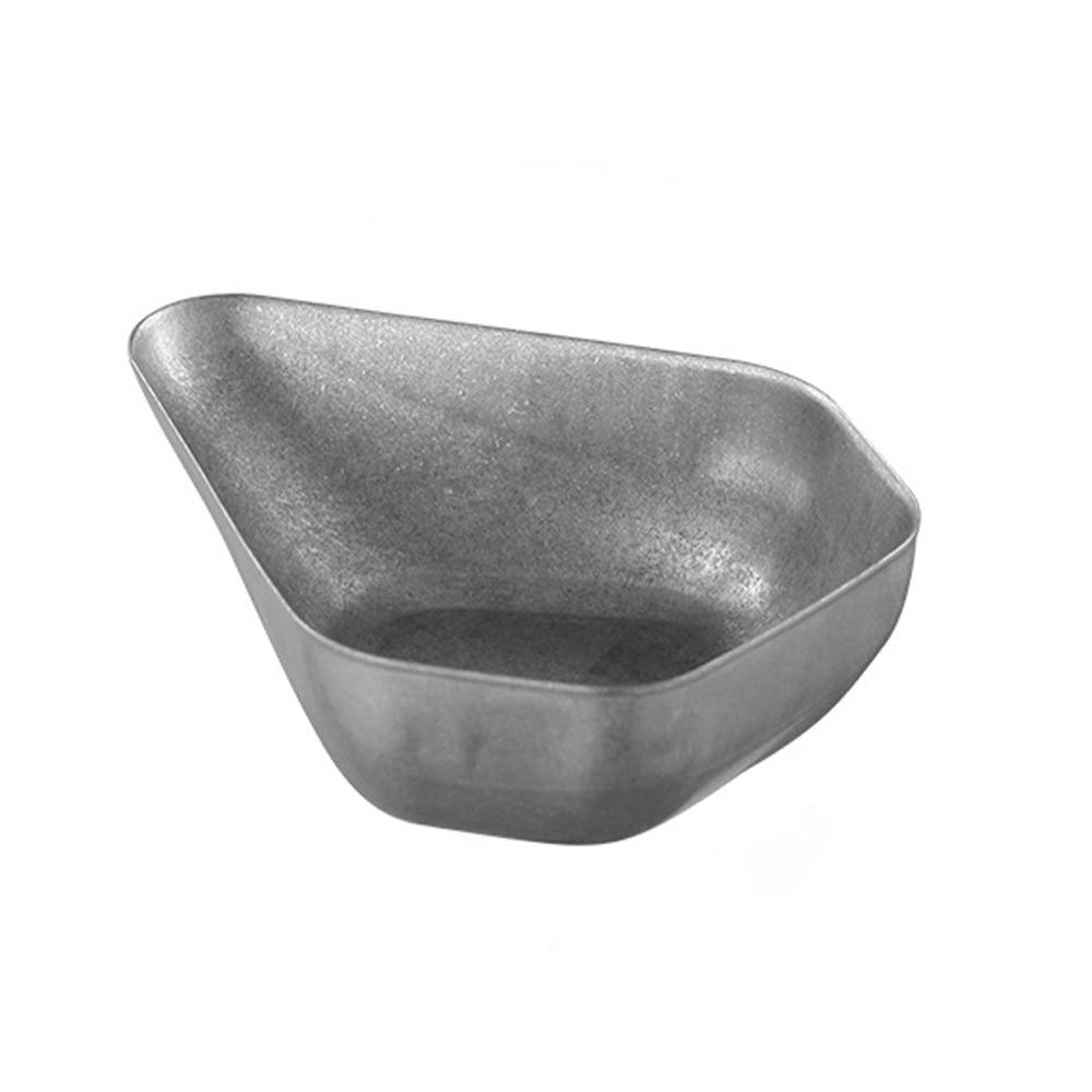 Stainless Steel Coffee Bean Dosing Cup Retro Wear-resistant Coffee Bean Scoop Smooth Surface Stackable Bean Weighing Tray