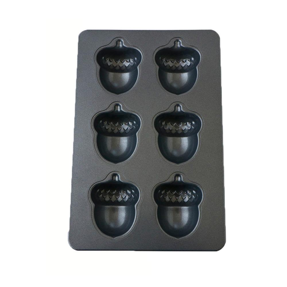 6/8 Cavity Madeleine Cake Baking Pan Carbon Steel Japanese Style Bread Baking Mold Thickened Nonstick Dessert Baking Tray