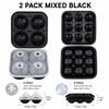 3D Soccer Ball Silicone Ice Cube Maker Tray 9-Cavity Football Ice Sphere Mold For Party Whiskey Cocktails Beverages Ice Trays