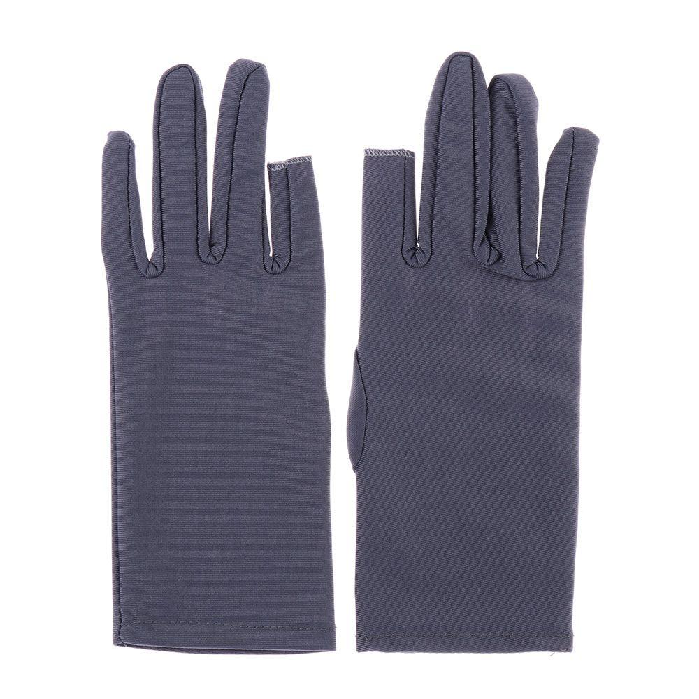 Sun Protection Summer Mittens Thin Spandex Gloves Driving Gloves Two Finger Touch screen