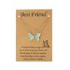 2Pcs/Set Friendship Necklace Meaningful Bright Luster All Match Adjustable Extension Chain Decoration Gift Best
