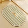 Коврик для пола в ванной комнате, впитывающий воду, противоскользящий, с диатомовой грязью, мягкий коврик для ванной комнаты, туалета, устойчивый к грязи и быстросохнущий